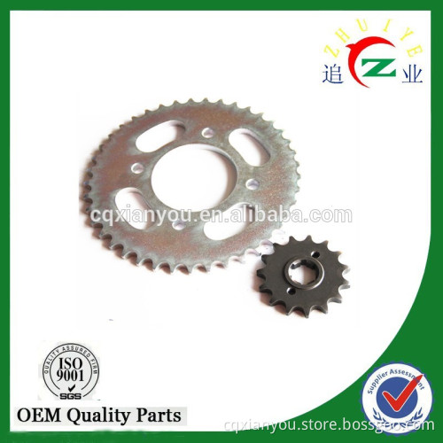 high quality motorcycle front and rear sprocket